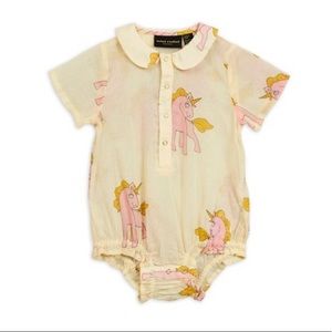 Mini Rodini unicorns baby romper